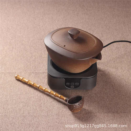 柴烧窑变古法合璧煮茶器功夫茶具电陶炉老白茶花茶泡茶碗带盖陶壶