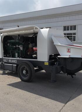 农村小型混泥土泵机混凝土地泵抽混凝土的拖泵二次结构浇筑泵