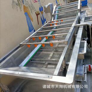 全自动果蔬气泡清洗机苹果玉米大枣高压喷淋清洗机净菜加工设备