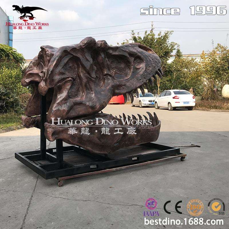 大型玻璃钢仿真恐龙骨架化石模型 主题景区游乐园 博物馆科教产品