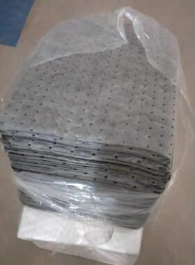 灰色工业吸水垫吸液棉吸油吸酸碱化学品吸附棉复合压点吸液垫棉片