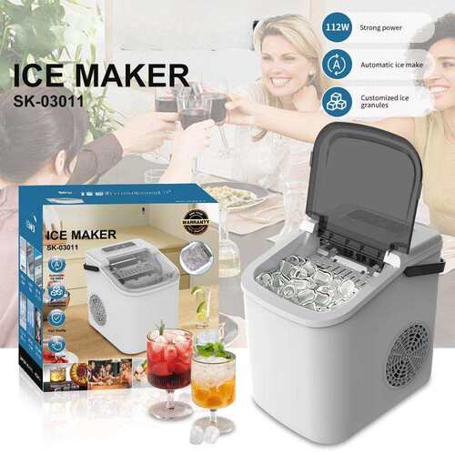 110V跨境制冰机家用小型冰块机快速出冰造冰机ICE MAKER