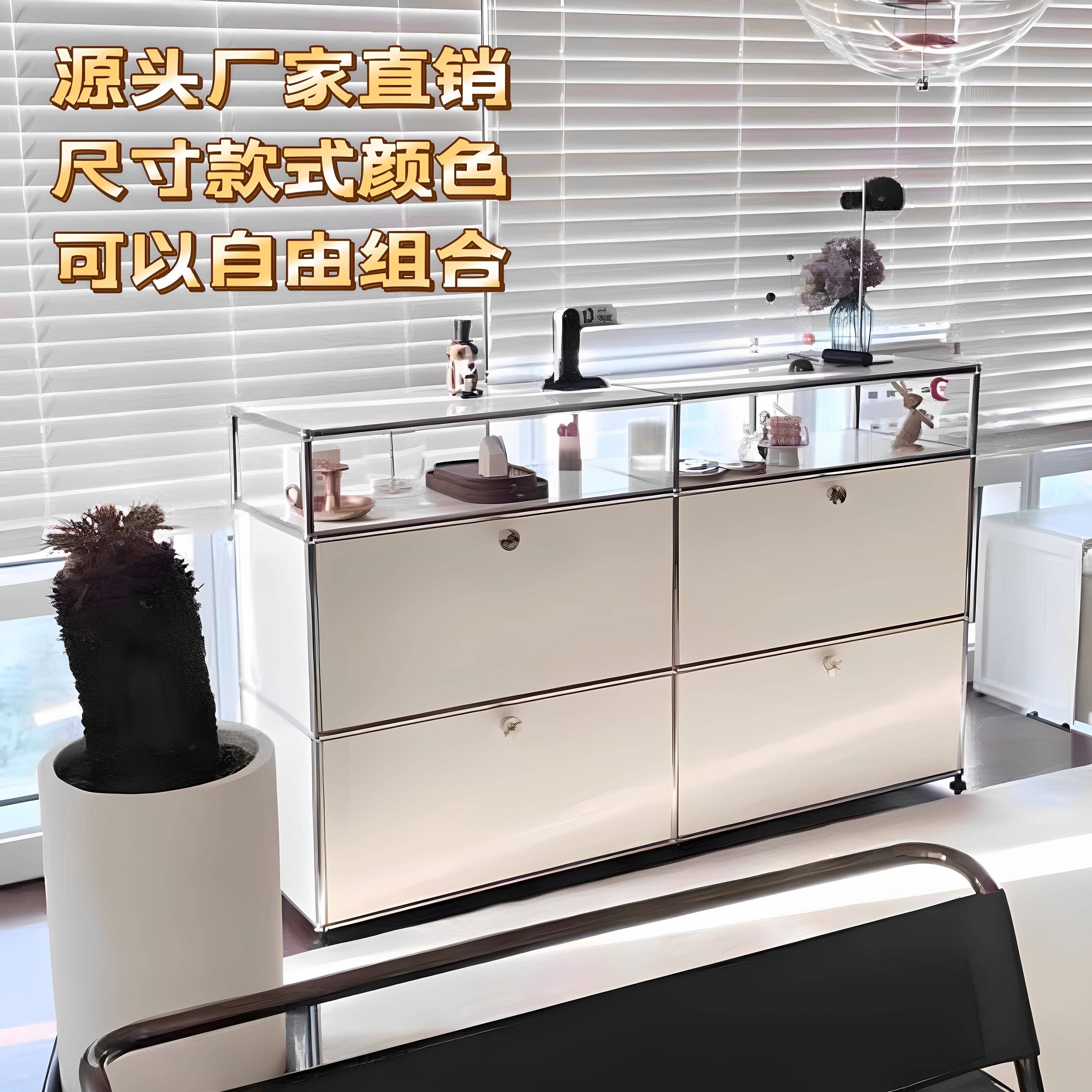 中古USM不锈钢模块柜子组合简约ins风格装饰餐柜收纳斗柜置物柜