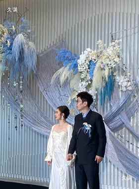 20舞25年新款加挂密线帘造45911型双头固定婚庆线帘婚礼台装饰顶