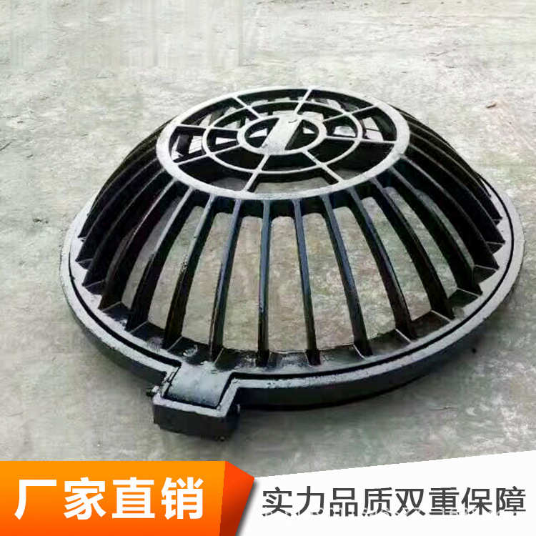 铸铁井盖700*800圆形D400防沉降雨污水井五防球墨铸铁井盖批发