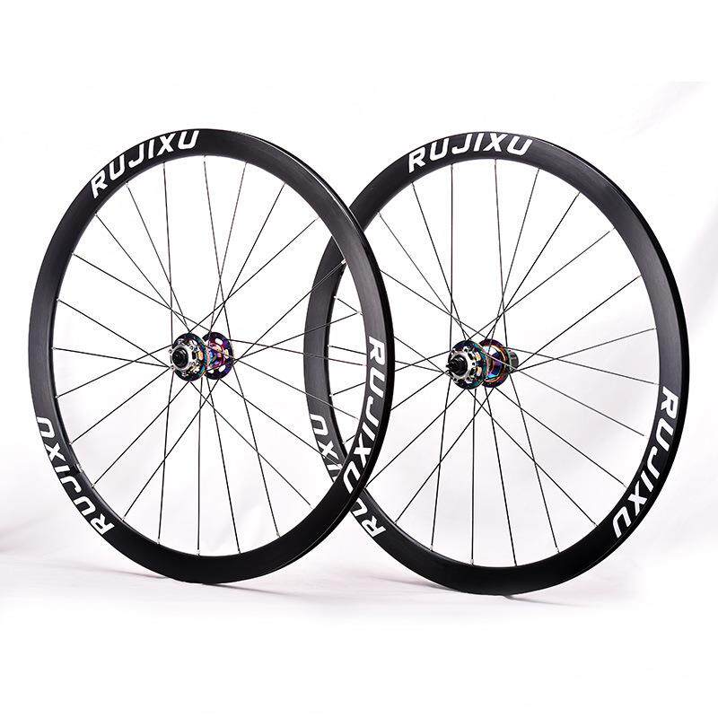 700CRUJIXU120响公路自行车轮组圈刹碟刹铝合金六丁弯头轮组24孔