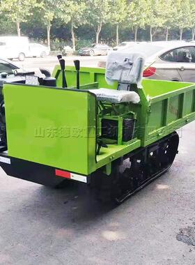 橡胶履带运输车农用柴油装运车小型单缸山地水田雪地履带车