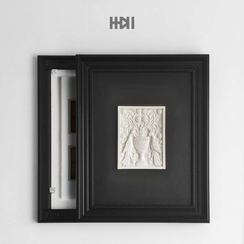推拉中古风立体浮雕装饰画法式雕塑客厅壁画墙面欧式建筑复古挂画图片