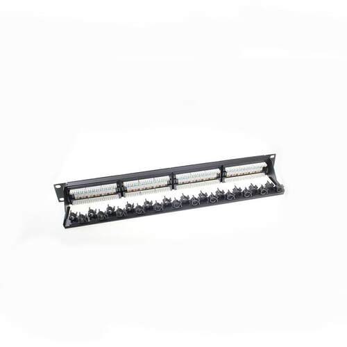 超六类配线架 24口Cat.6a架 免扎带款网络架 Patch Panel