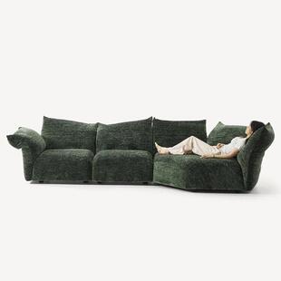 钢架花瓣沙发全拆洗纯海绵异形转角法式沙发布艺沙发大户型客厅