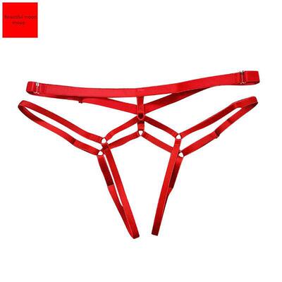 Sexy open panties ladies transparent butt t-strings 开档内裤