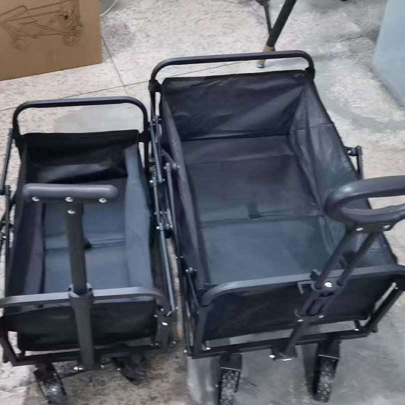 可拆卸摆摊露营小推车营地便携户外可折叠拖车野营车车批发小拉车