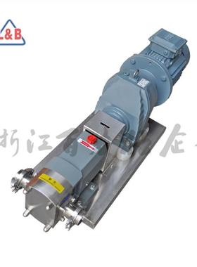 不锈水卫生级无级变速轮减速转子齿钢泵 高粘度胶体浓浆泵 IWM胶