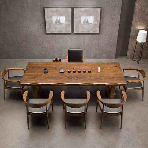 厂家大板办公室实木组合成套纯茶桌椅家用泡茶新台中式桌茶桌客厅