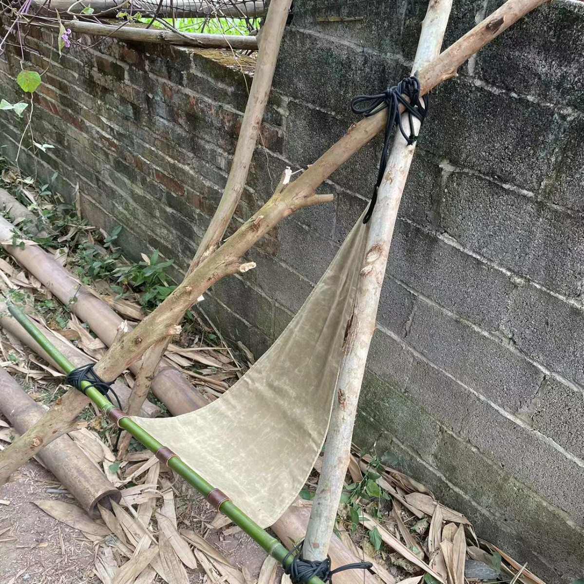 户外野营便携躺椅凳子沙发椅子帆布露营休闲椅小凳子三角凳可折叠