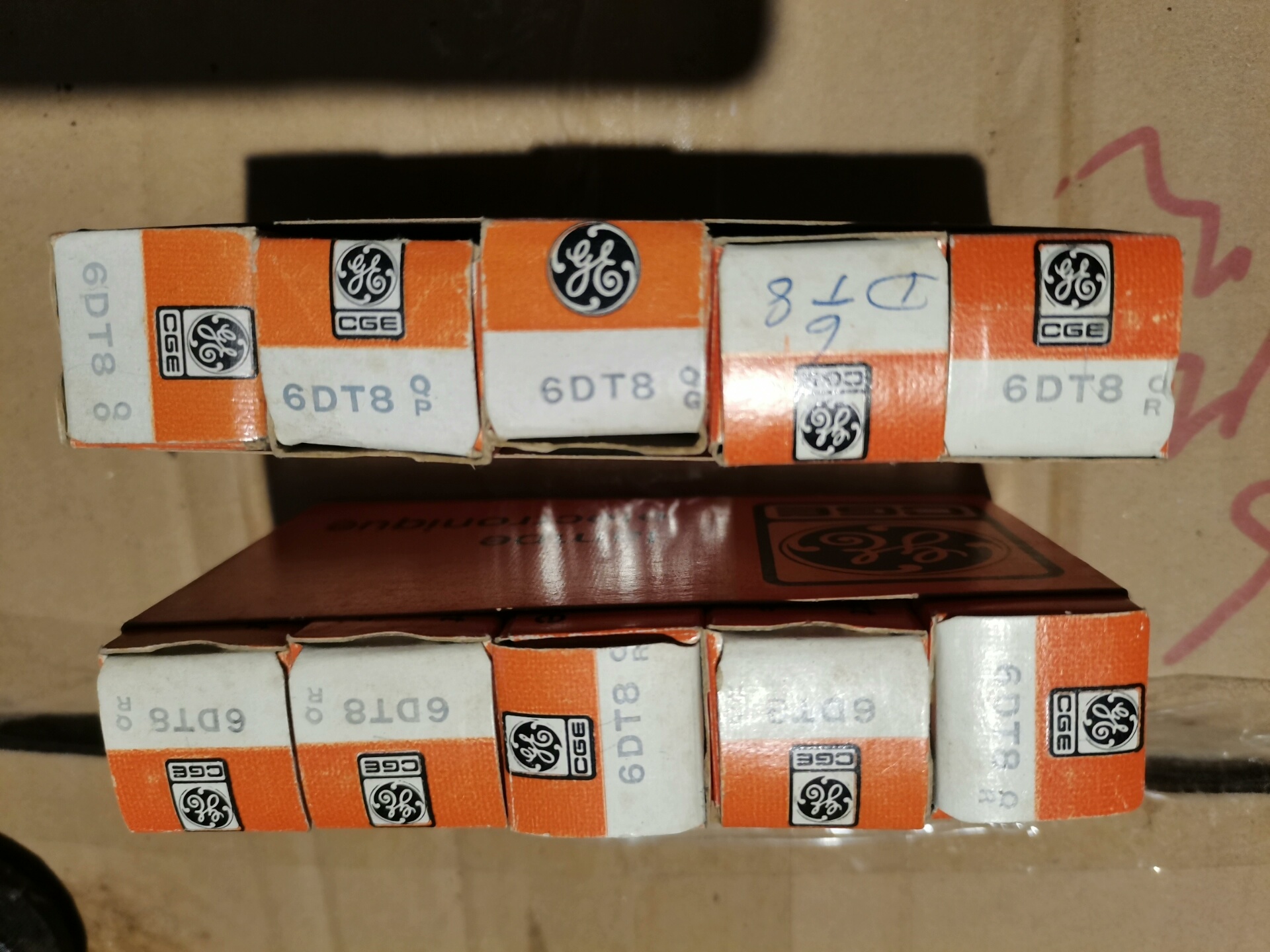 全新原盒美国产GE 6DT8  电子管 数量11