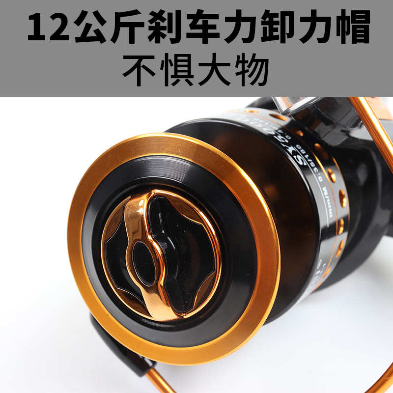 海竿渔轮纺车轮全金属海杆轮子收线轮鱼线轮鱼轮不锈钢摇机车盘轮
