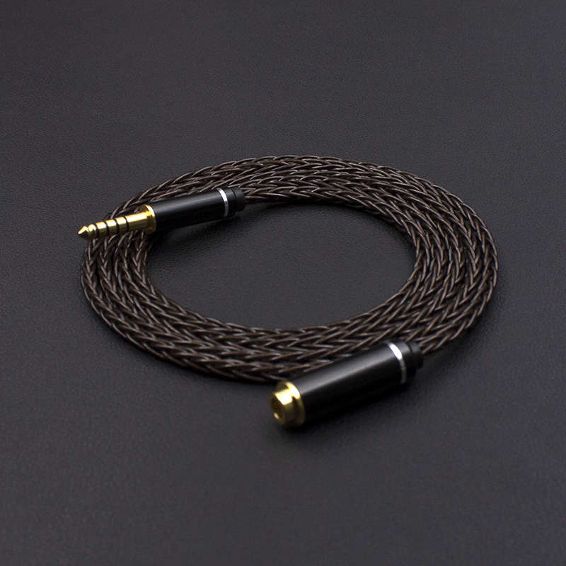 铜银混编/单晶铜镀银4.4平衡公母耳机延长线无损传输HIFI音质