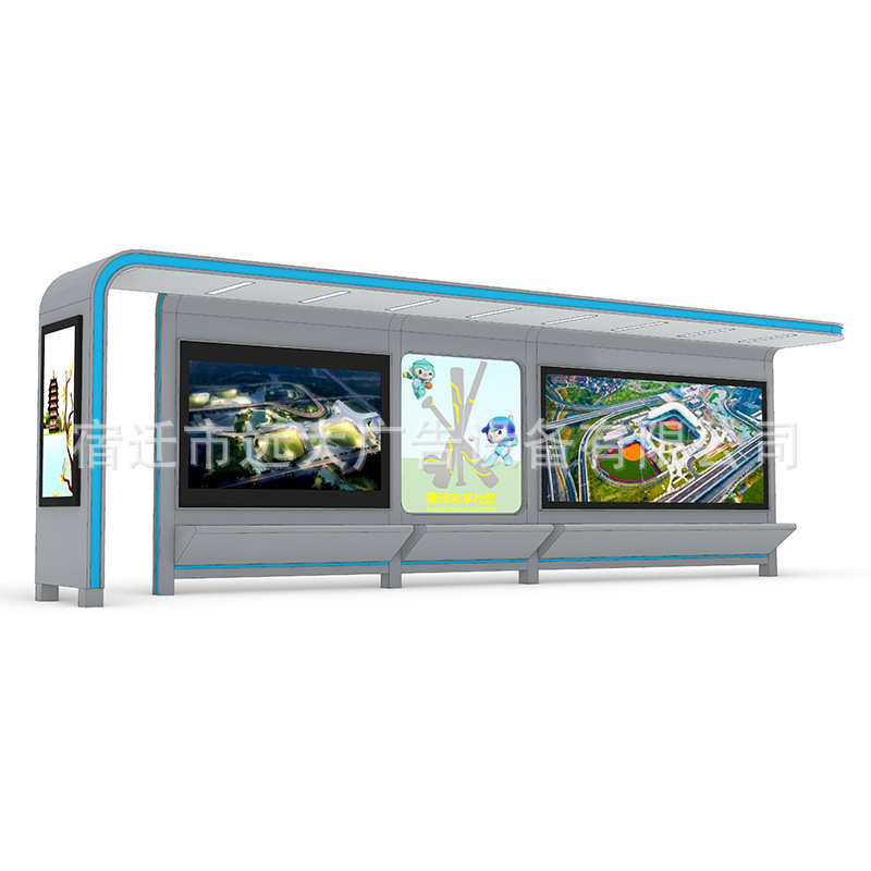 仿古公交候车亭厂家 城市公交候车亭 公交站台简约候车亭生产厂家