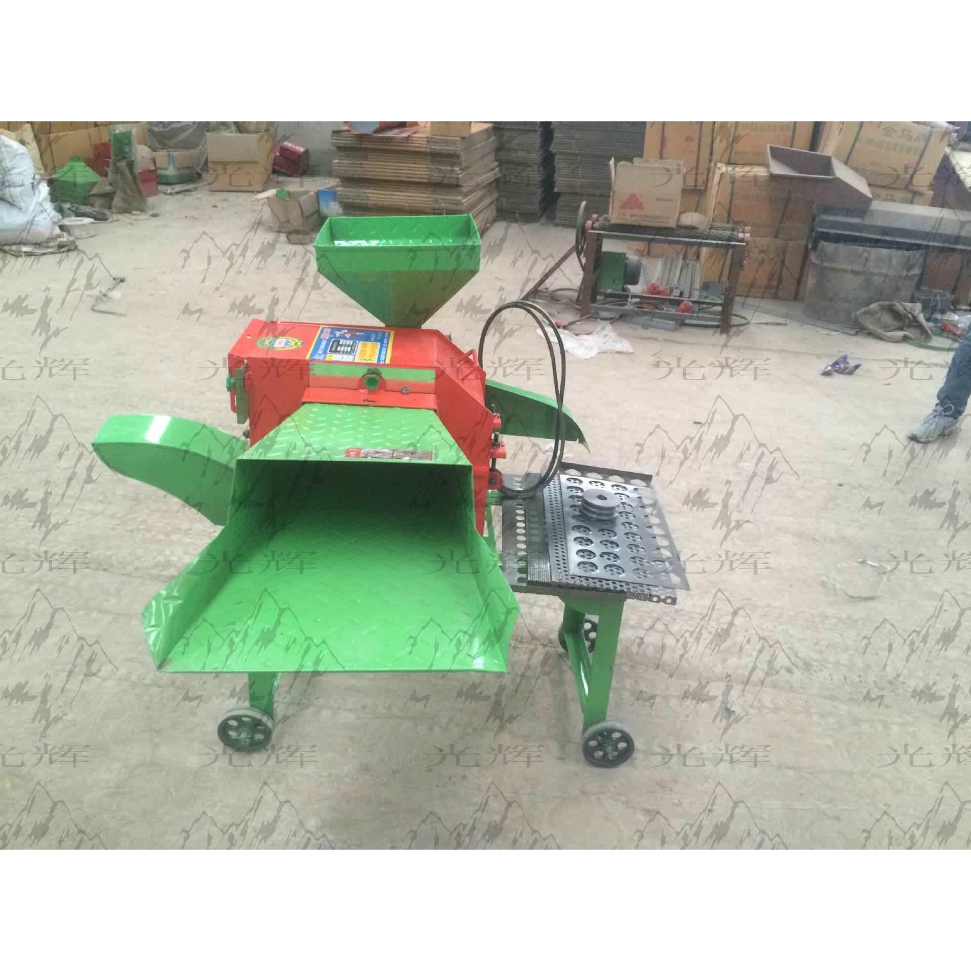 光辉干稻苜蓿草牧草青贮农业新机械家用铡草揉丝粉碎机养殖场
