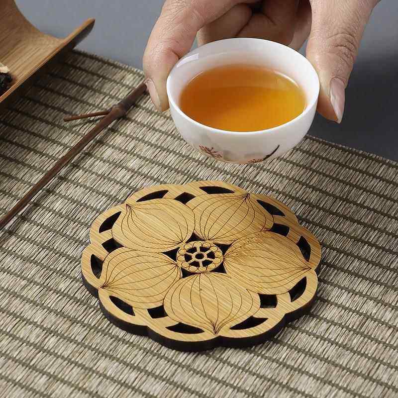 竹编中式竹编花瓣茶垫隔热杯垫功夫茶具垫竹制烫茶托茶道配件套装,餐饮具,茶道/零配,淘宝优惠券,粉丝福利购,淘宝优惠卷