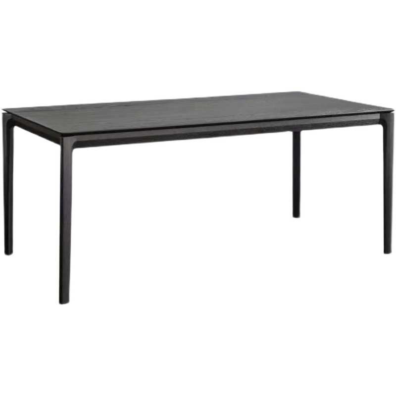 北欧实木餐桌简约原木长条桌休闲长方形洽谈办公桌设计师家用饭桌