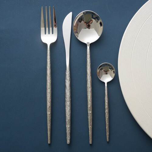 Tree pattern stainless steel Western tableware coffee spoon