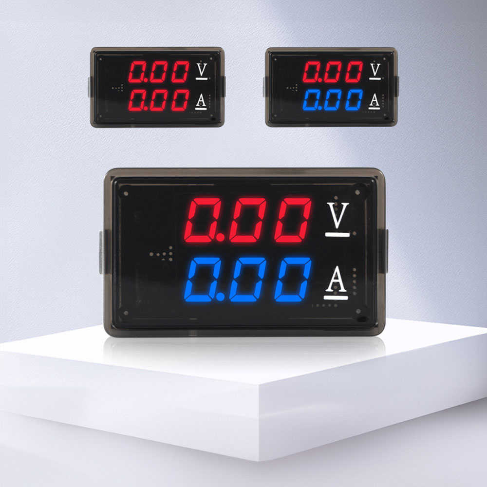 DC0-100V直流数字显电压表电流表双显电压电流表 10A电压电流表头