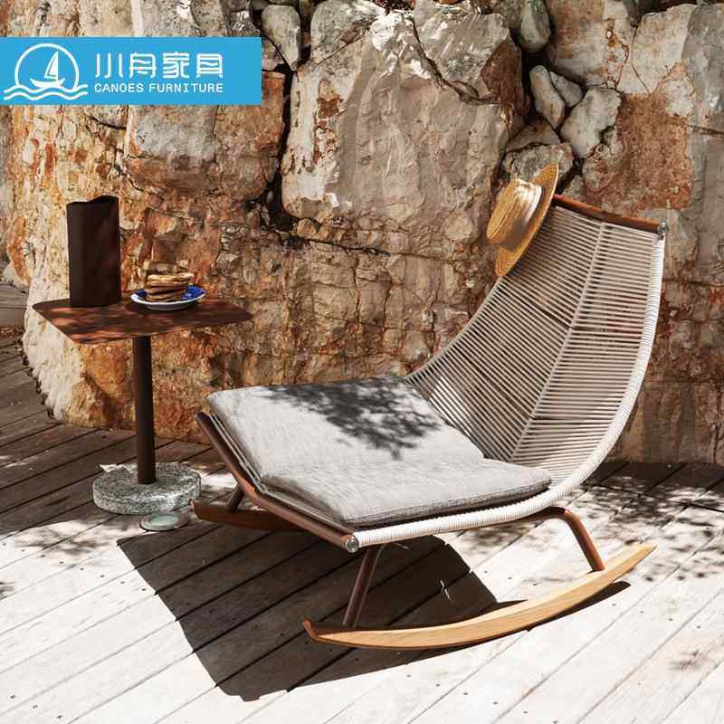 户外绳摇编桌椅子台藤露台休阳闲躺椅组合编22-5-27-椅套懒人庭院