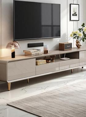实木电视柜客厅2025新款茶几组合极简烤漆地柜轻奢小户型电视机柜