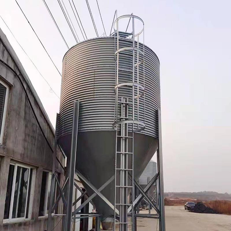 自动上料养殖饲料塔高锌料塔养猪设备储存饲料高锌料仓源头工厂
