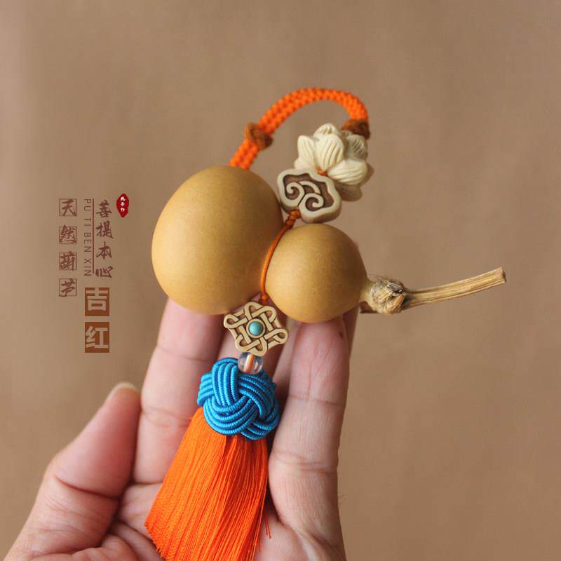 款吉红色流苏短门对门葫芦挂饰然开 天门口BKH大客厅门口中国结挂