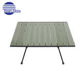 户外露营铝合金折叠蛋卷桌 便携桌 野营露营烧烤娱乐多功能折叠式