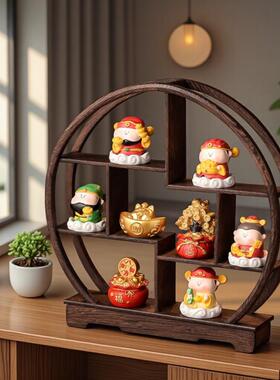 五路财神爷玄关桌面装饰品店铺开业礼物乔迁客厅招财摆件家居好物