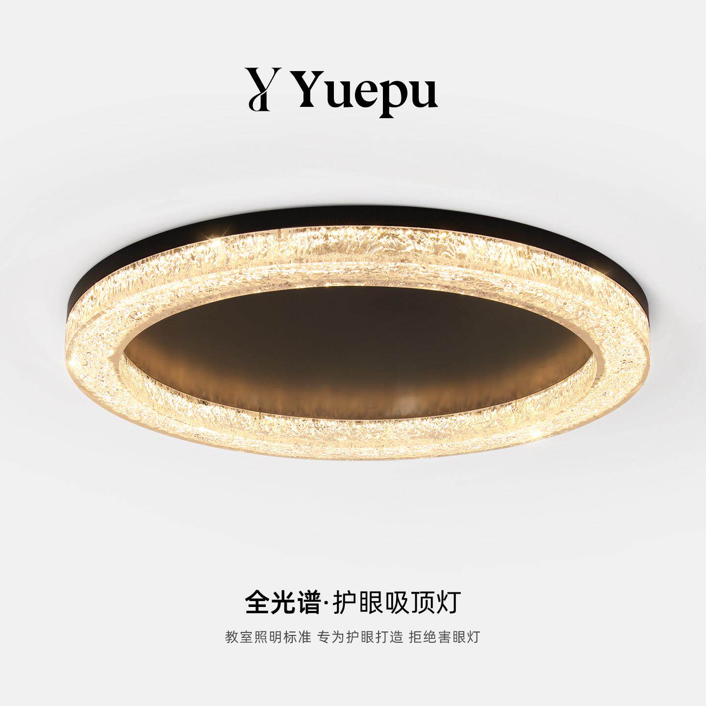 意式高级感卧室吸顶灯现代简约大气设计师轻奢树脂护眼主卧房间灯