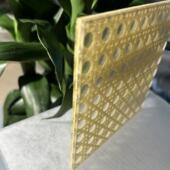 修屏风隔断柜门专用 饰装 热卖 阻燃仿潮有机树脂竹编板竹编树脂板装