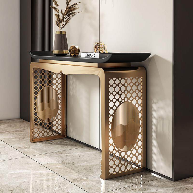 不锈钢玄关台会所酒店端景台玄关柜走廊桌子实木条案过道异形靠,住宅家具,玄关台,淘宝优惠券,粉丝福利购,淘宝优惠卷