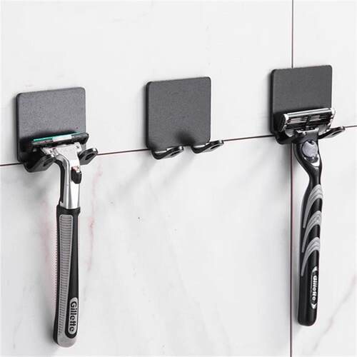 No-Punch Razor Holder Adhesive Razor Storage Hook