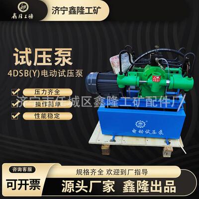 鑫隆 4DSB(Y)电动试压泵 2.5-100兆帕管道测压四缸高压管道打压泵