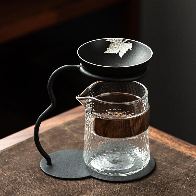 陶瓷滤茶器茶漏一体茶隔茶具防烫泡茶神器配件公道杯套装过滤分离