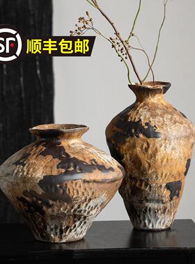 落地大号花中式复古陶瓷花器级感客厅水培插花艺术感桌面摆件