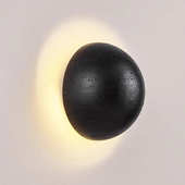 北欧led灯具床头黑洞壁灯墙卧室简约日式 阳台壁灯创意背景过道石