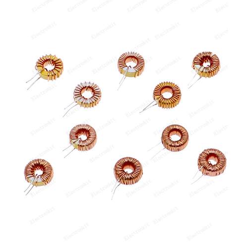 10种磁环电感器10uH 22uH 33uH 56uH 68uH 100uH 330uH 470uH盒装