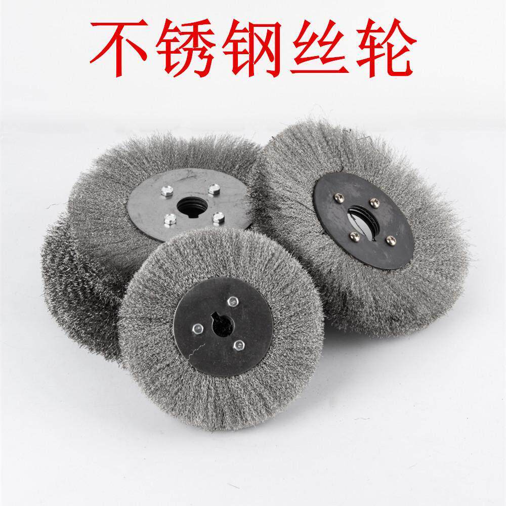 钢材除锈轮平形钢丝刷平型不锈钢钢丝轮平形钢丝刷木工打磨去毛外