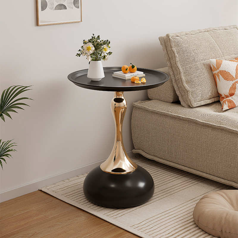 几床头柜边现代简约新款置茶几物轻2023柜边圆桌沙发小奢架客厅子