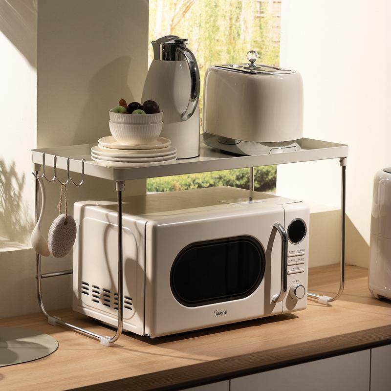 厨房微波炉架置物架台面多功能储物烤箱电饭锅煲收纳神器收纳架子,厨房/烹饪用具,抹布架/厨房清洁收纳架,淘宝优惠券,粉丝福利购,淘宝优惠卷