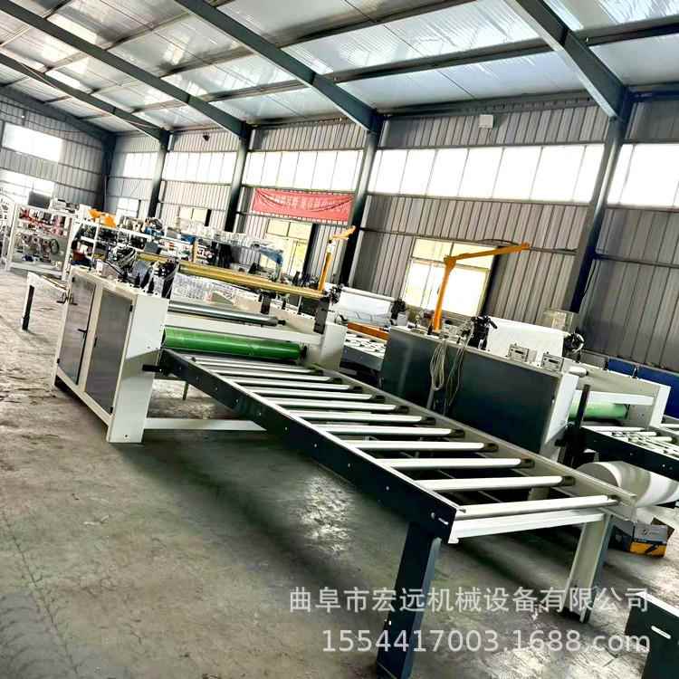 竹木纤维板木饰面板贴纸机 自动修边 吊顶板涂胶贴面机