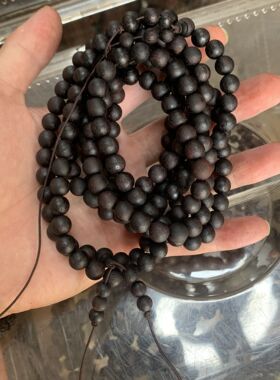 2026海南小叶降真香手串沉水料满油高密麻丝椰奶香佛珠奇楠级手链