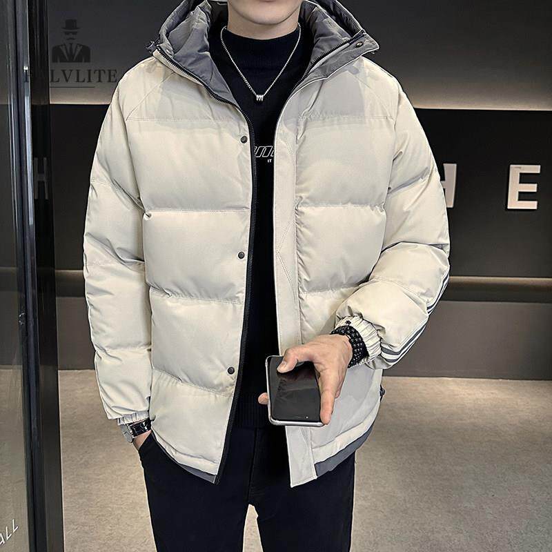 FALVLITE秋冬季宽松棉袄加厚棉服男大码面包服外套男连帽保暖棉衣
