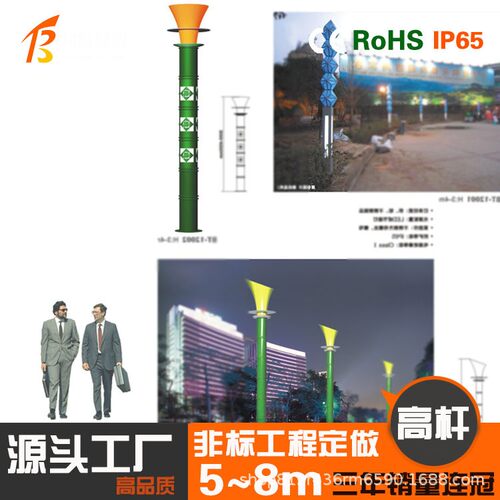 户外庭院灯 4-5米led路灯杆 农村公园广场照明景观亮化灯现货